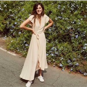 Christy Dawn butterscotch maxi wrap dress